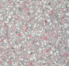 Кварцвиниловые полы Forbo Allura Material 63588DR7 pink terrazzo circle фото 1 | FLOORDEALER